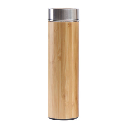 Double walled Stainless Steel Bamboo Bottle