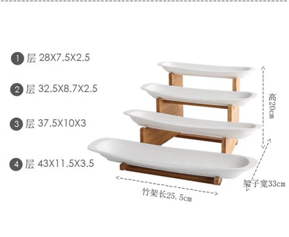 Four-Tier Plate with Shelf | FunkyShop24