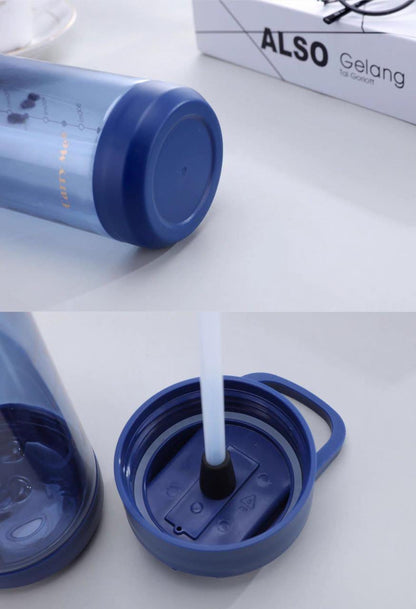 Water Bottle with Straw