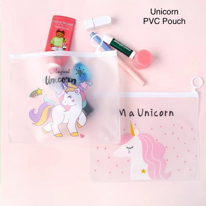 Rainbow Unicorns PVC Pouch Set of 10