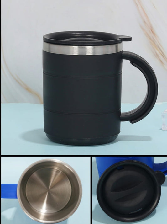 TravelMugX" - Portable Thermos Coffee Cup with Lid