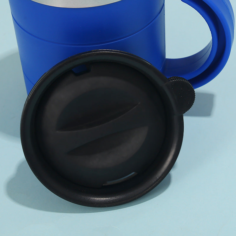 TravelMugX" - Portable Thermos Coffee Cup with Lid