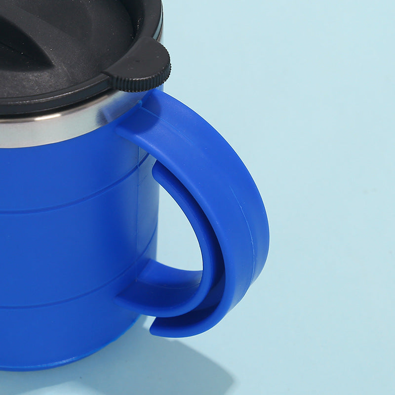 TravelMugX" - Portable Thermos Coffee Cup with Lid