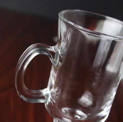 Clear Glass Irish Coffee Mug Set of 2