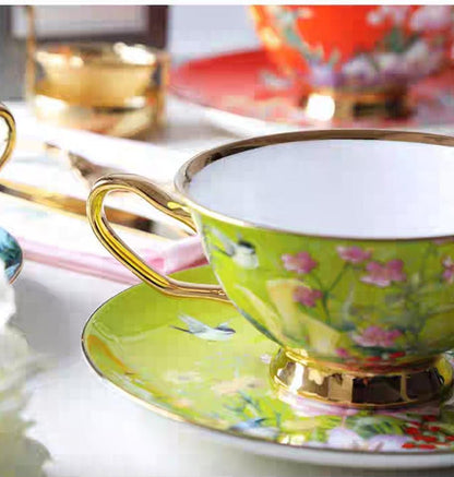 Premium Range Floral Pattern Ceramic Tea Cup And Saucer