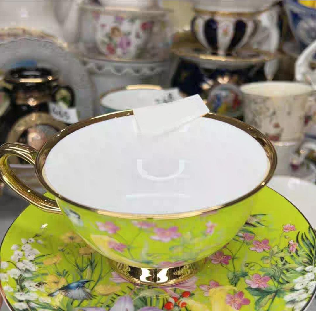 Premium Range Floral Pattern Ceramic Tea Cup And Saucer