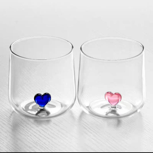 Borosilicate Glass with heart Inside