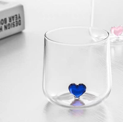 Borosilicate Glass with heart Inside