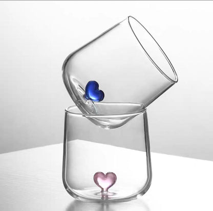 Borosilicate Glass with heart Inside