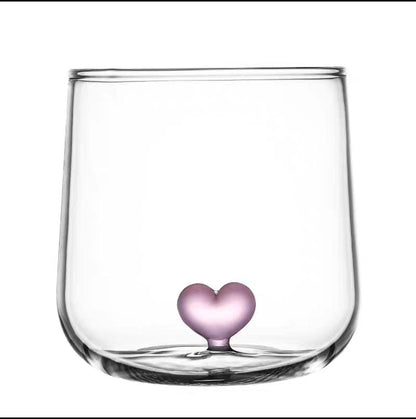 Borosilicate Glass with heart Inside