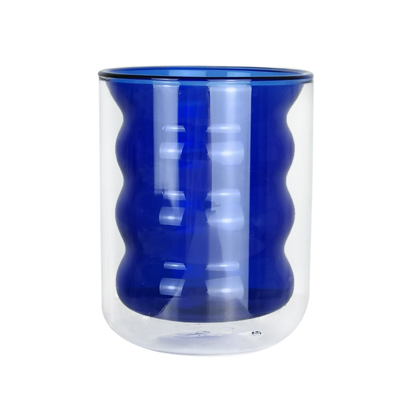 Twice as Nice - Double Layered Glass Cup - Sold Individually