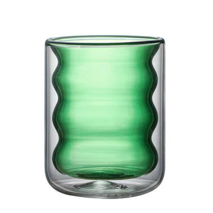 Twice as Nice - Double Layered Glass Cup - Sold Individually