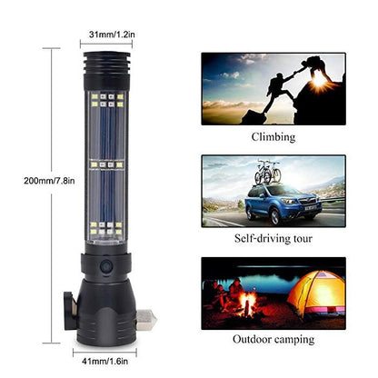 Solar Powered LED Flashlight