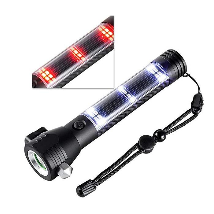 Solar Powered LED Flashlight