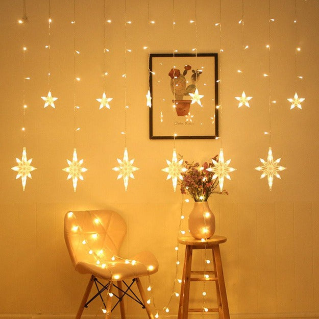 Polar Star Curtain Lights | Warm White LED