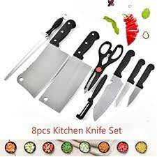 Kitchen Knife Set 8 pcs With Wooden Holder