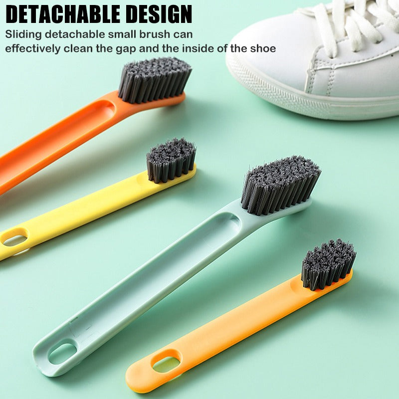 Detachable Shoe Brush With Double Brush