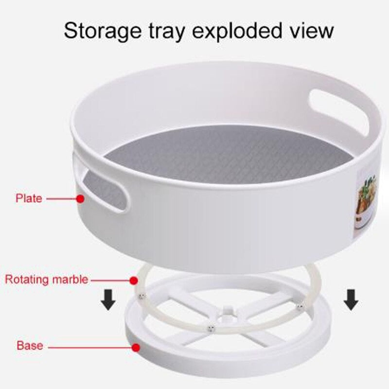 Non-slip Rotating Storage Fruit Tray