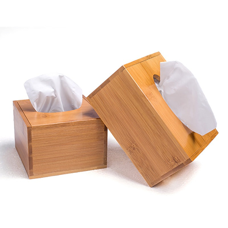 Bamboo Tissue Box Holder