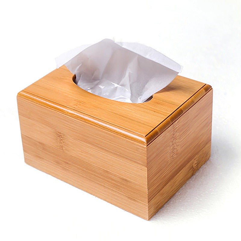 Bamboo Tissue Box Holder