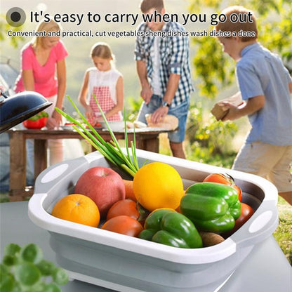 Collapsible Cutting Board &  Basket