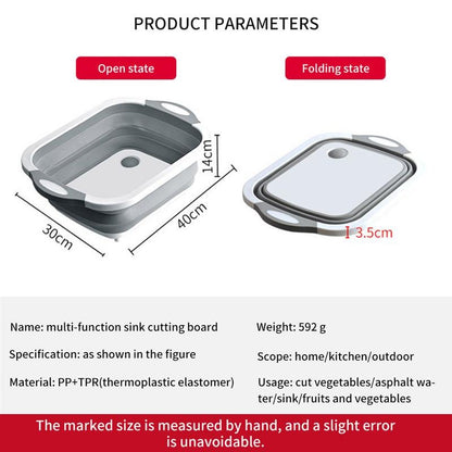 Collapsible Cutting Board &  Basket