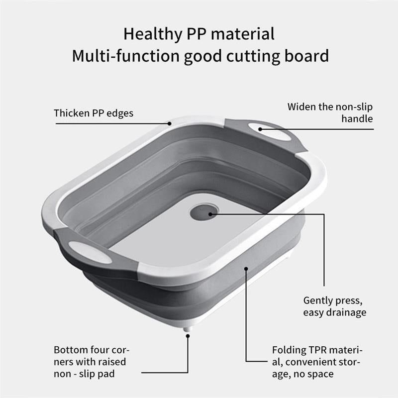 Collapsible Cutting Board &  Basket