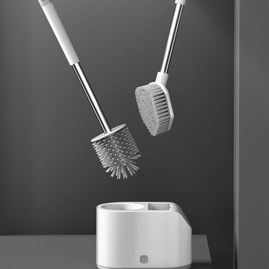 Silicone Toilet Brush Set With Holder