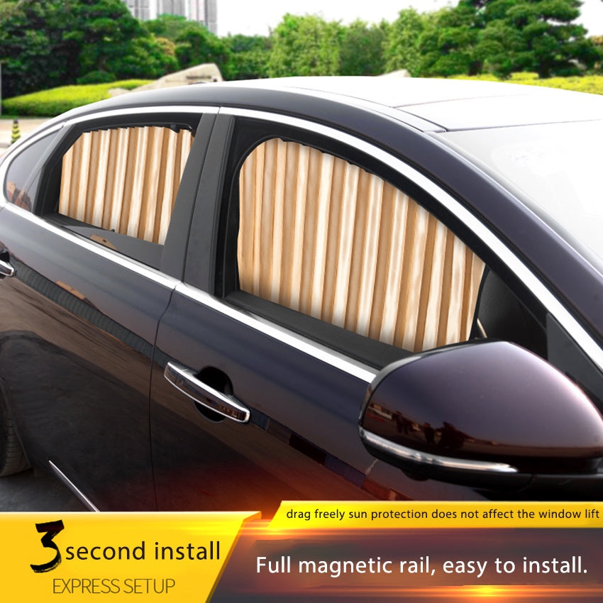 Magnetic Car window Curtains  - Set of 4