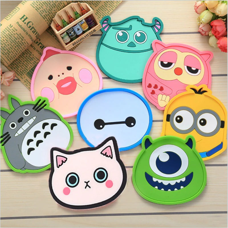 Funky Silicone Coasters - Set of 8