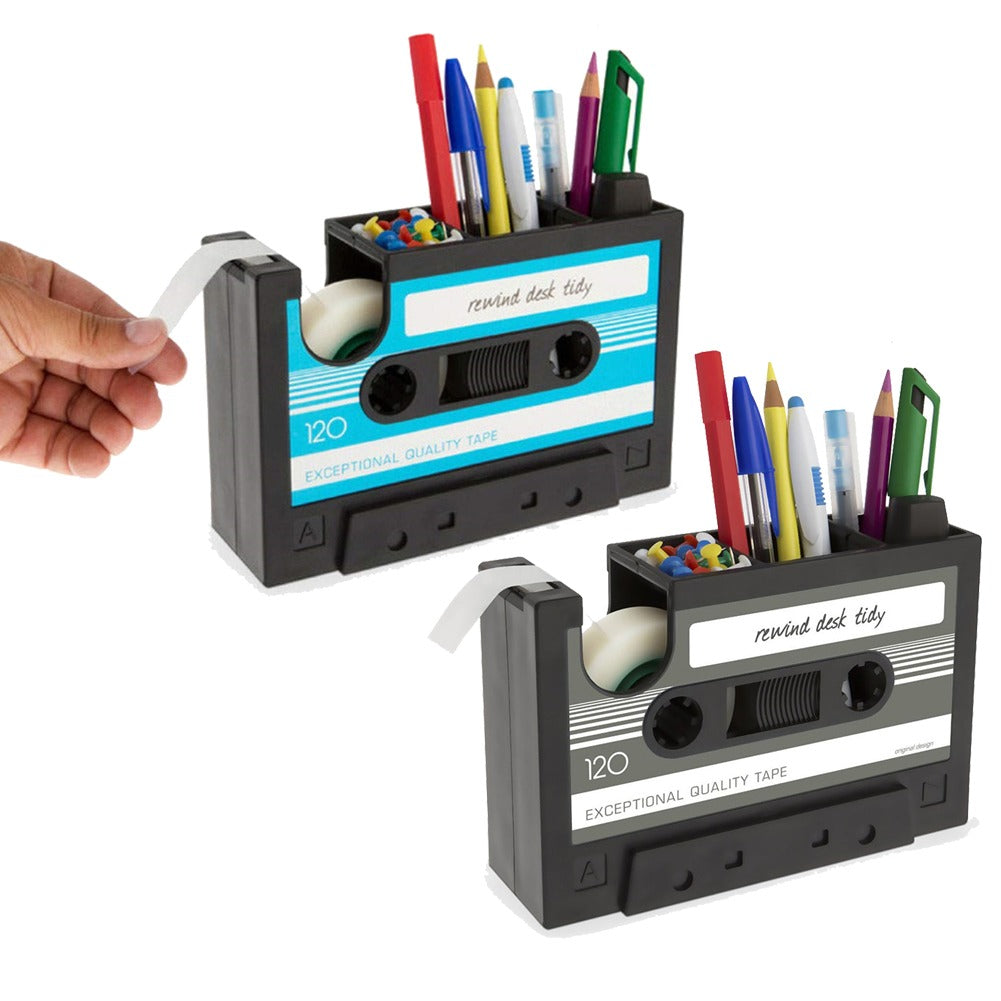 Cassette Tape Dispenser Pen Holder