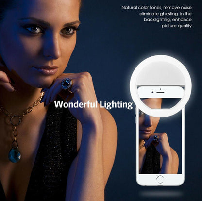 LED Ring Selfie Light for All Smartphones