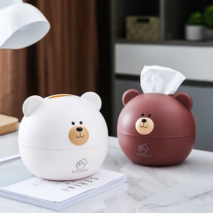 Cute Bear Tissue Box