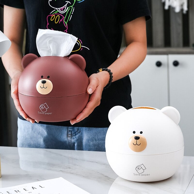 Cute Bear Tissue Box