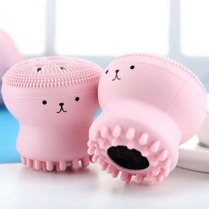 Octopus-Shaped Manual Facial Cleansing Brush - Sold Individually