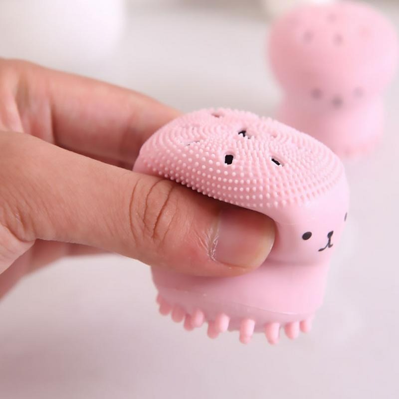 Octopus-Shaped Manual Facial Cleansing Brush - Sold Individually