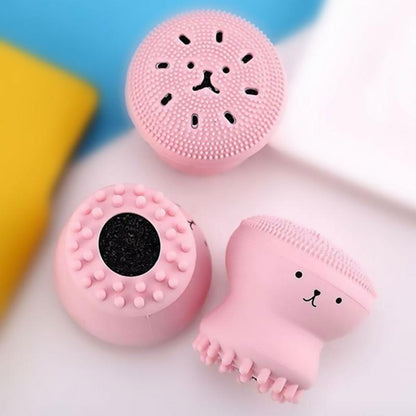 Octopus-Shaped Manual Facial Cleansing Brush - Sold Individually