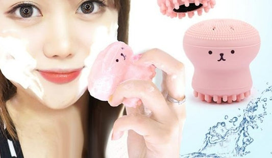 Octopus-Shaped Manual Facial Cleansing Brush - Sold Individually