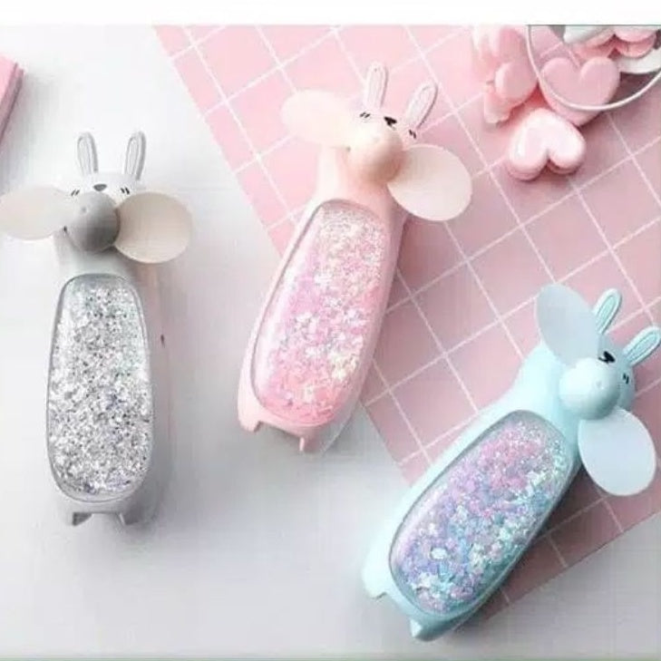 Cute Rabbit Mini Led Fan