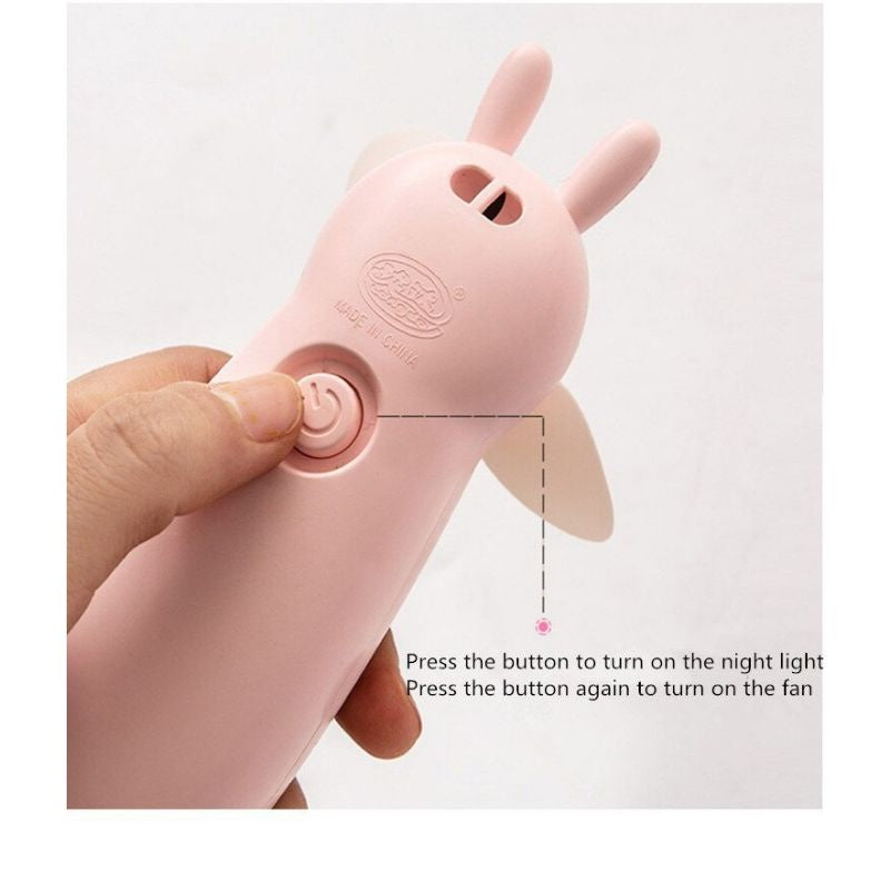 Cute Rabbit Mini Led Fan