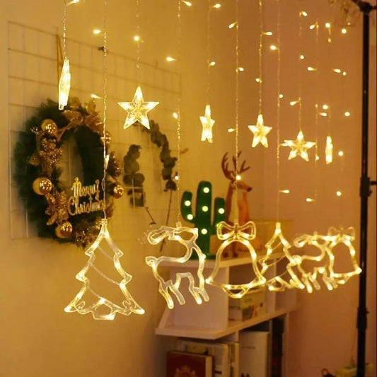 Christmas Curtain Lights