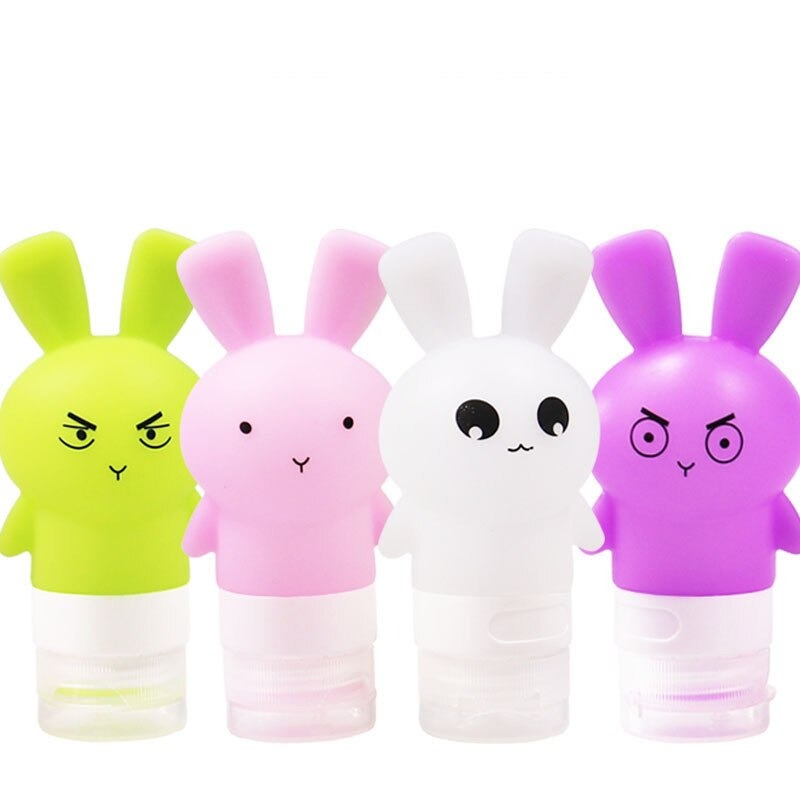 Portable Silicone Travel Soap Bottles - Assorted