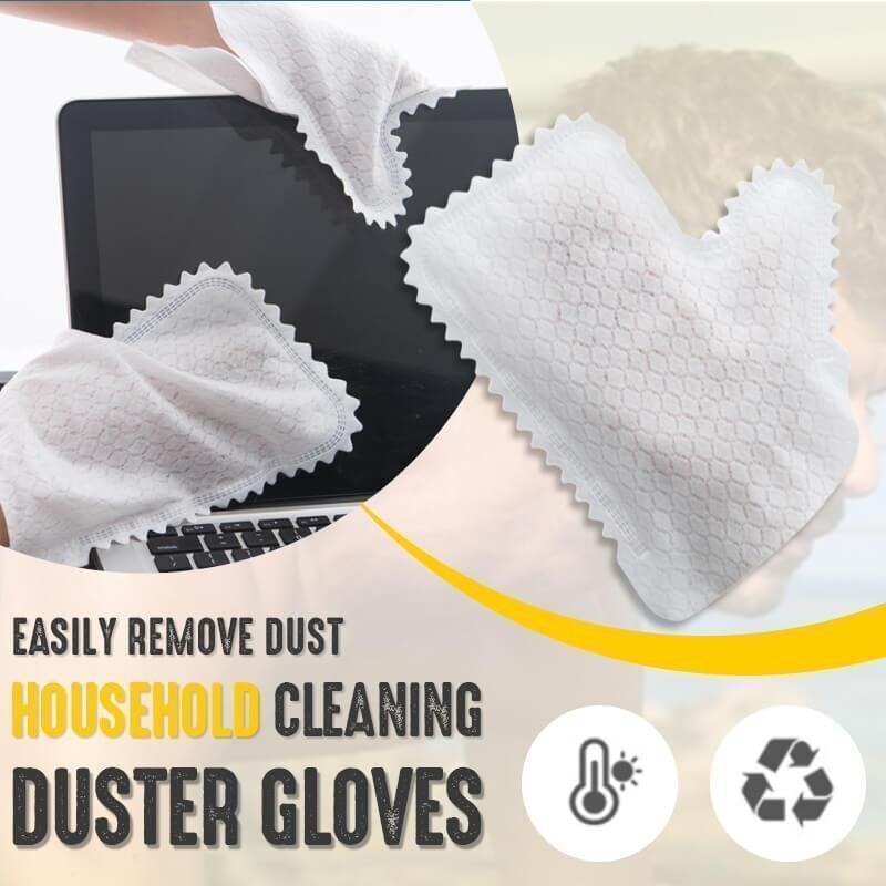 Dust Cleaning Gloves 10Pcs Fish Scale Cleaning Duster Gloves