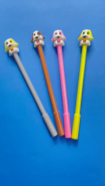 Cute Dog Shape Gel Pen - Set of 3