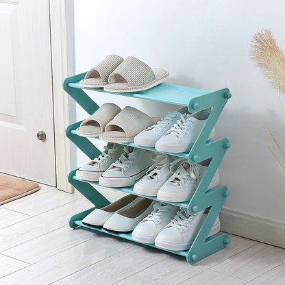 Multi-layer simple Z-shaped shoe rack