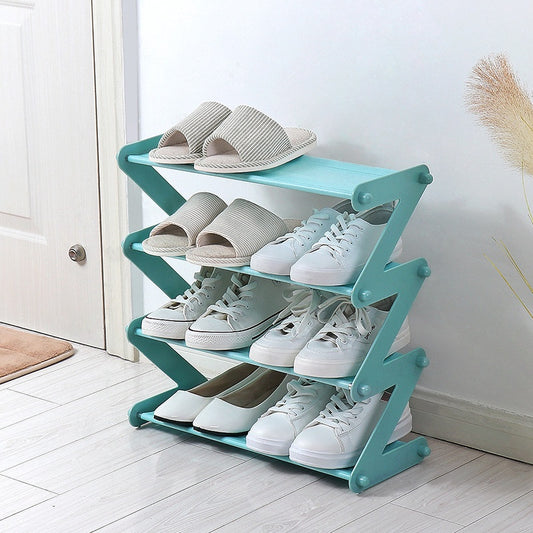 Multi-layer simple Z-shaped shoe rack