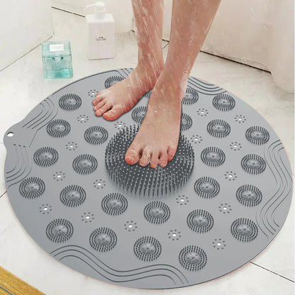 Home Toilet Shower Bath Mats Non-slip Massage Carpets