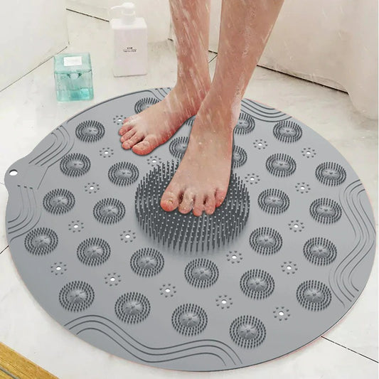 Home Toilet Shower Bath Mats Non-slip Massage Carpets