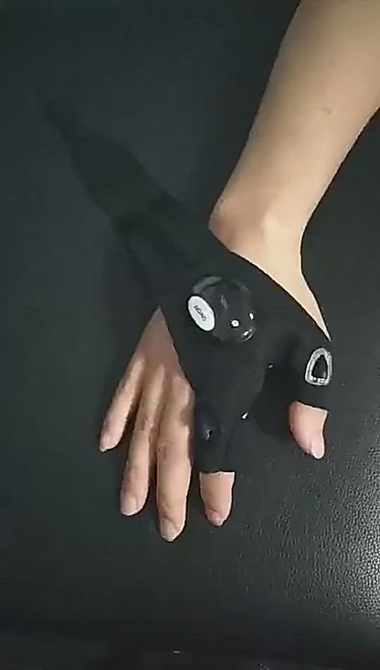 Lighting Waterproof Gloves With Flashlight