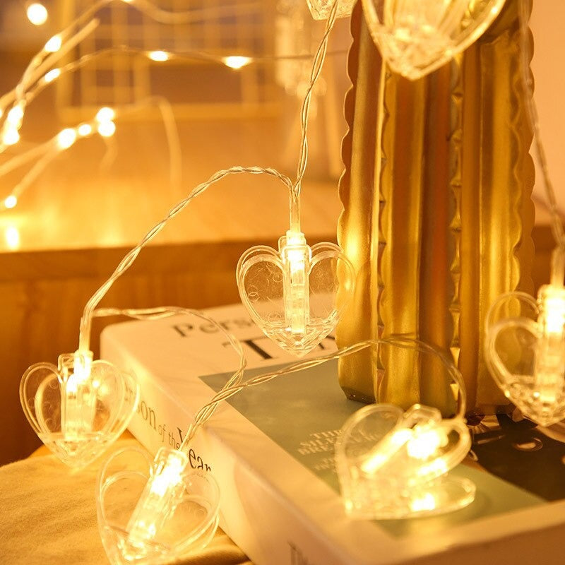 Heart Shape Clip Lights